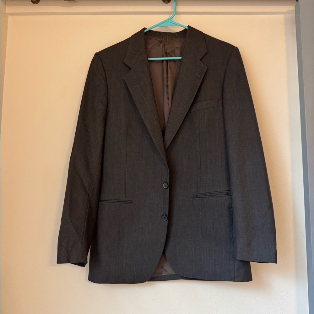 YSL Men’s Grey Pure Wool Blazer, YSL Men’s Wool Grey Sportscoat